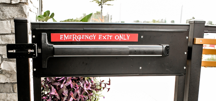 emergency push bar installation in Arvin
